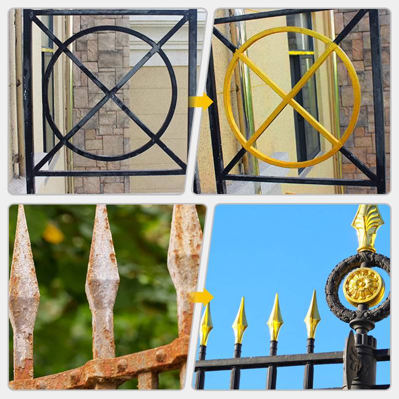 Metallic-Goldfarbe – Wetterbeständig auf Wasserbasis