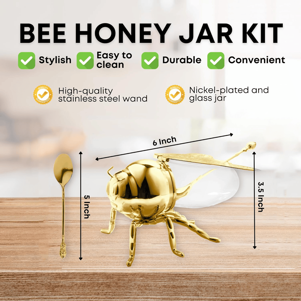 Dekoratives Bienen-Honigglas – Süße Eleganz für Ihr Zuhause Mivoza Deutschland