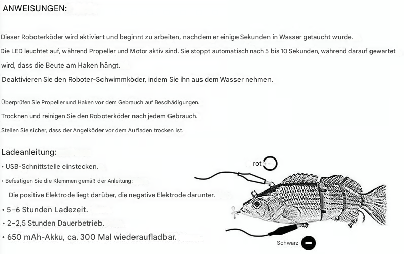 Bionischer Schwimmköder - Für alle Angelgewässer geeignet Zorenza