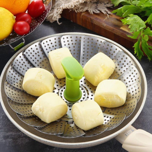 1+1 Gratis | Faltbarer Dampfgarer aus Edelstahl – Für gesundes Kochen Mivoza Deutschland