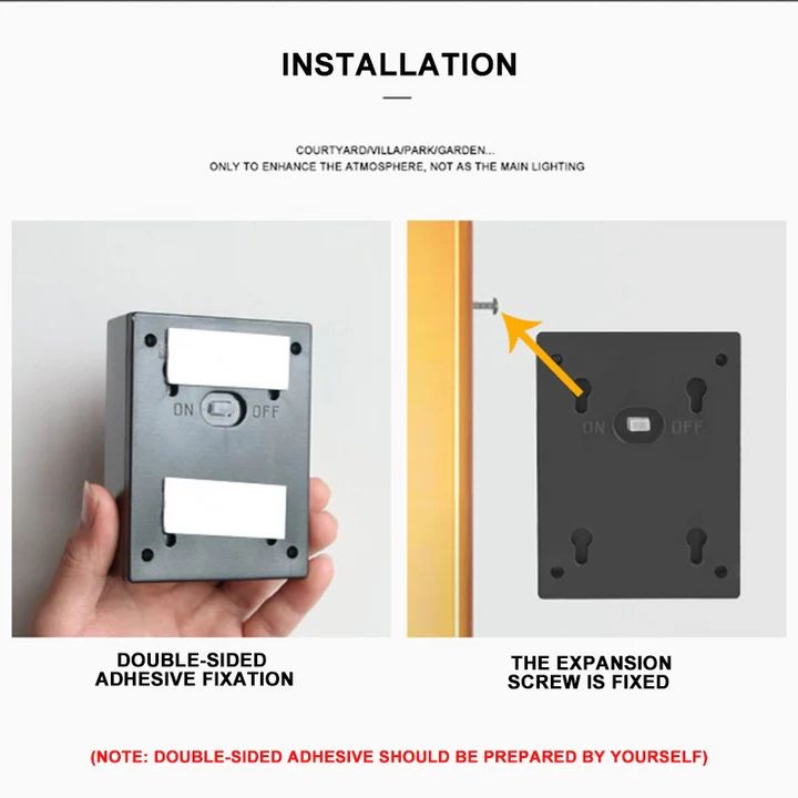 1+1 Gratis | Solar-Doppel-Schatten-Wandleuchte