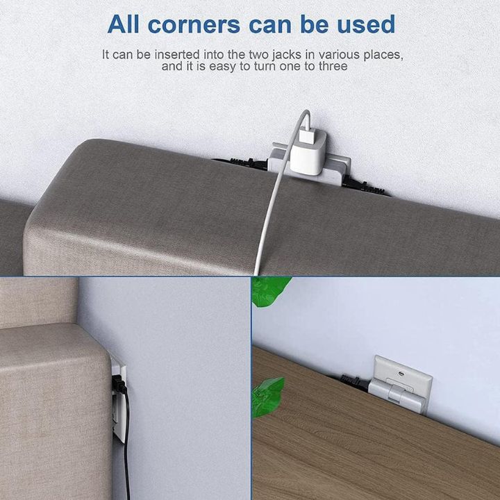1+1 Gratis | 180° Drehbares Kompakt 3-Wege-Steckdosenadapter Mivoza Deutschland