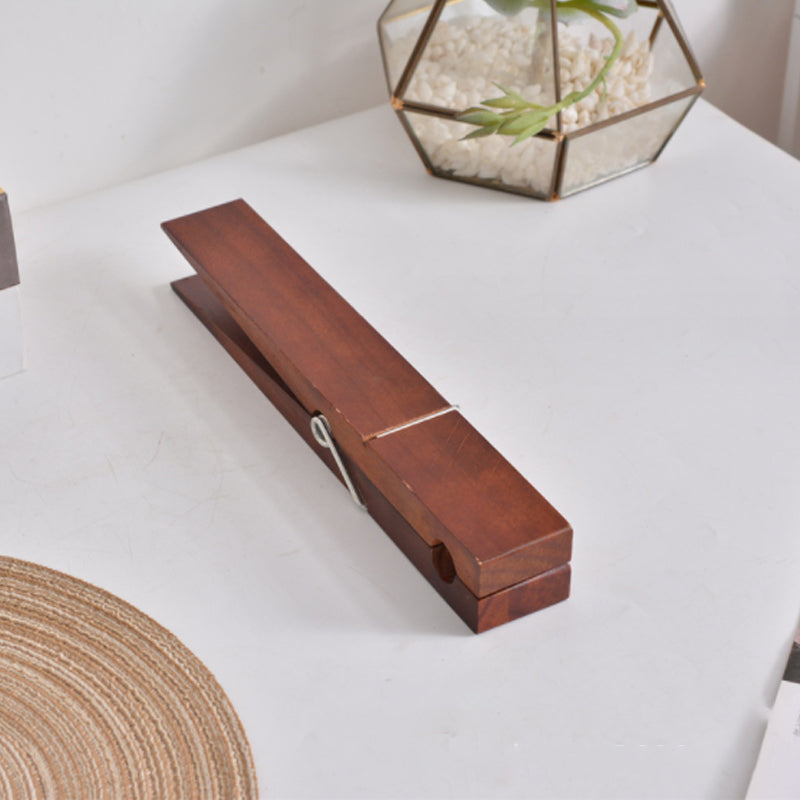 Holz-Handtuchhalter mit Klammer