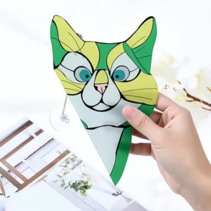 Handgefertigter Katzen-Suncatcher – Fensterdeko mit Stil