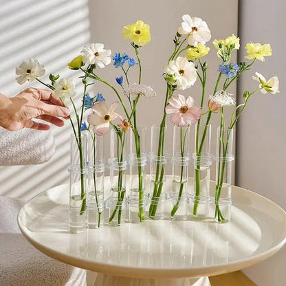 6-teiliges Glasröhren-Vasenset – Stilvolle Blumendeko für Zuhause Mivoza Deutschland