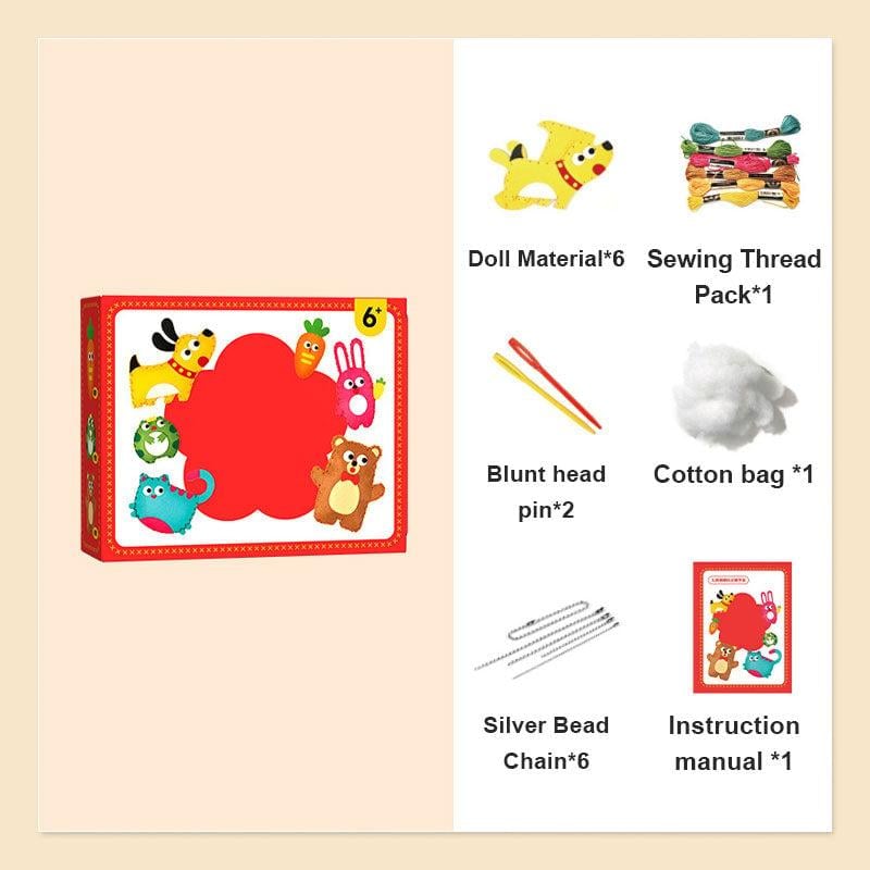 DIY-Nähset für Kinder – Kreatives Basteln mit süßen Tiermotiven Mivoza Deutschland