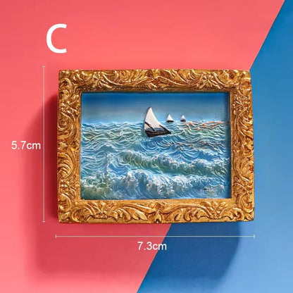 Van Gogh Kühlschrankmagnete mit 3D-Kunstdetails Mivoza Deutschland