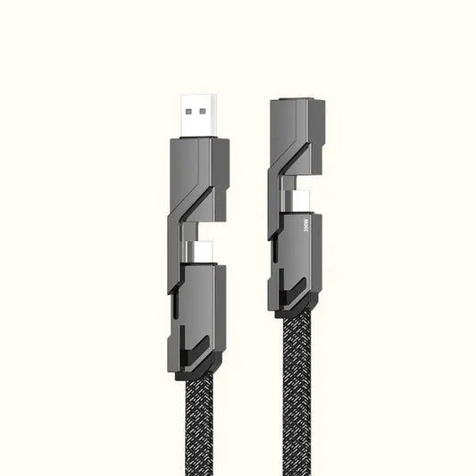4-in-1 Mehrgeräte-Ladekabel — Schnellladung mit Anti-Verhedder-Design Mivoza Deutschland