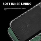 Leder iPhone-Hülle mit magnetischem Ständer – Premium-Schutz