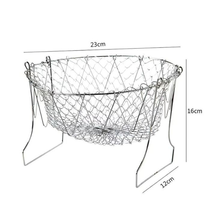 1+1 Gratis | Ausziehbarer Edelstahl-Siebkorb für Frittieren & Abtropfen