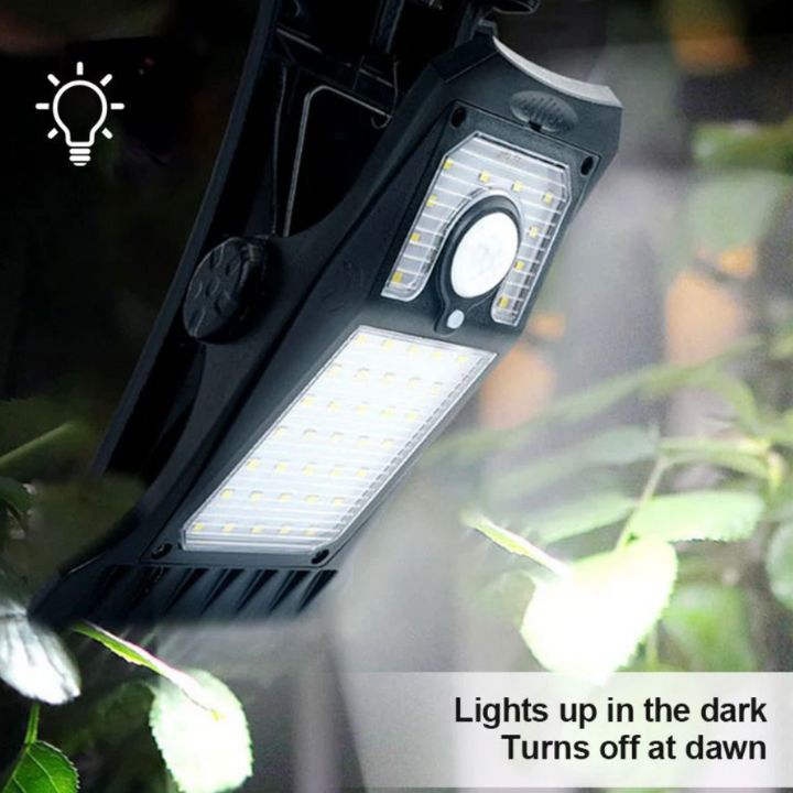 Groß Solar-LED-Außenlampe – Mit Clip & Bewegungsmelder Mivoza Deutschland