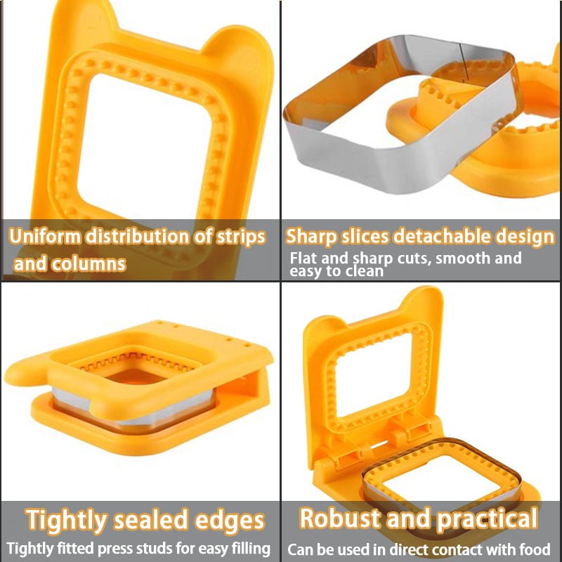 Sandwich-Ausstecher mit Versiegelung – Kinderfreundliches DIY-Set aus Edelstahl Mivoza Deutschland