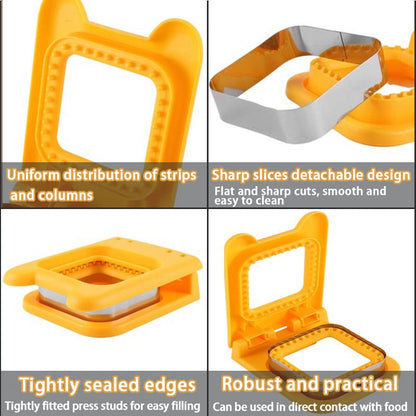 Sandwich-Ausstecher mit Versiegelung – Kinderfreundliches DIY-Set aus Edelstahl Mivoza Deutschland