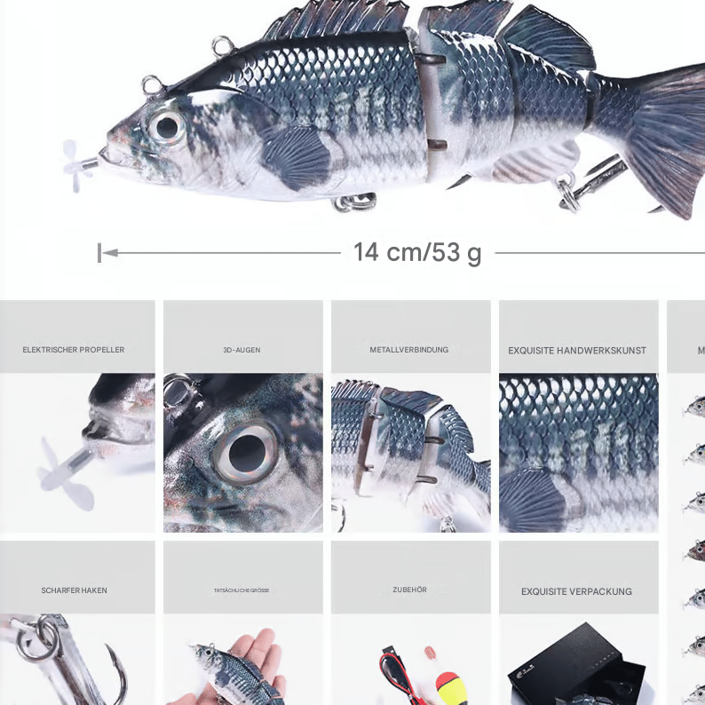 Bionischer Schwimmköder - Für alle Angelgewässer geeignet Zorenza
