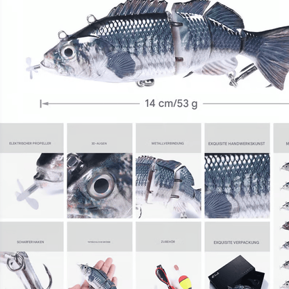 Bionischer Schwimmköder - Für alle Angelgewässer geeignet Zorenza