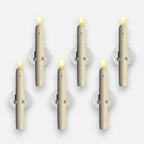 6er-Set LED-Fensterkerzen mit Dämmerungssensor – Realistische, warmweiß flackernde Flamme für gemütliche Abende Mivoza Deutschland