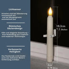6er-Set LED-Fensterkerzen mit Dämmerungssensor – Realistische, warmweiß flackernde Flamme für gemütliche Abende Mivoza Deutschland