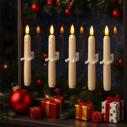 6er-Set LED-Fensterkerzen mit Dämmerungssensor – Realistische, warmweiß flackernde Flamme für gemütliche Abende Mivoza Deutschland