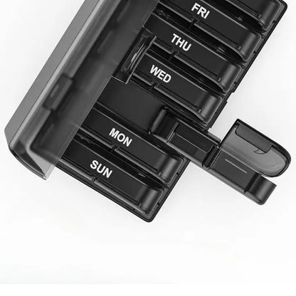 7-Tage AM/PM Tablettenbox – Tragbare Pillenbox für Woche & Reise Mivoza Deutschland