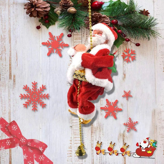 Animierter Musik-Kletter-Weihnachtsmann – Festliche Dekoration Mivoza Deutschland
