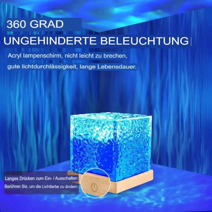 Kristall-Aurora LED-Tischlampe mit Farbwechsel & Fernbedienung – Beruhigendes Lichtspiel Mivoza Deutschland
