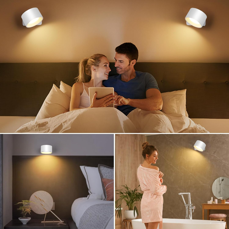 1+1 GRATIS | Rotierbare kabellose LED-Wandleuchte – Flexible, tragbare Beleuchtungslösung Mivoza Deutschland