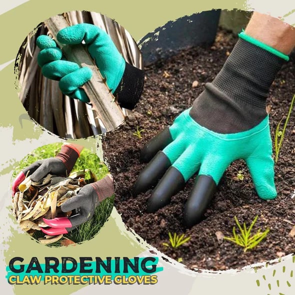 1 Paar Gartenhandschuhe mit Krallen – Pflanzen ohne Werkzeug Mivoza Deutschland