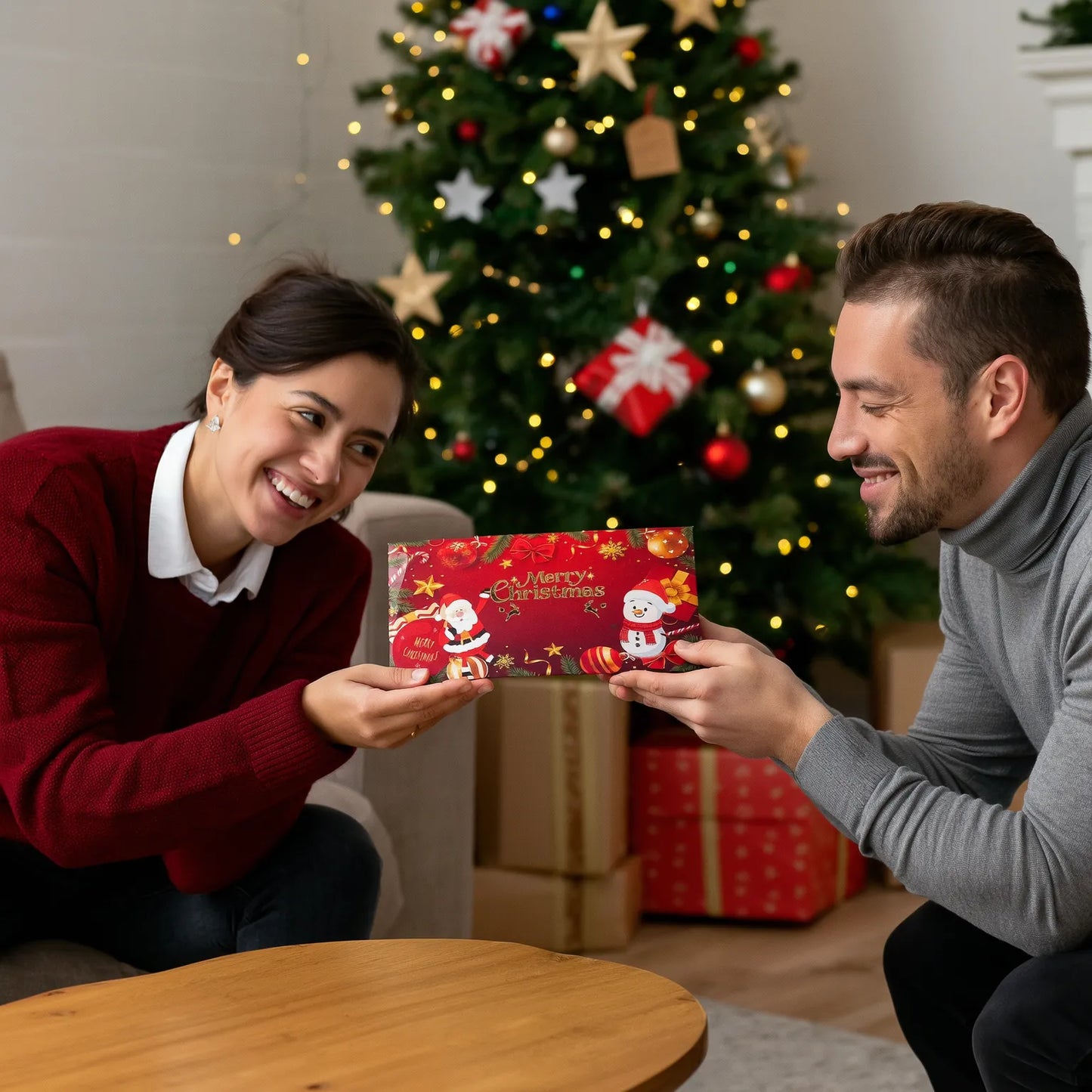 Weihnachts-Geldkuverts – Stilvoll schenken mit festlicher Eleganz (2er-Set)