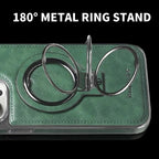 Leder iPhone-Hülle mit magnetischem Ständer – Premium-Schutz