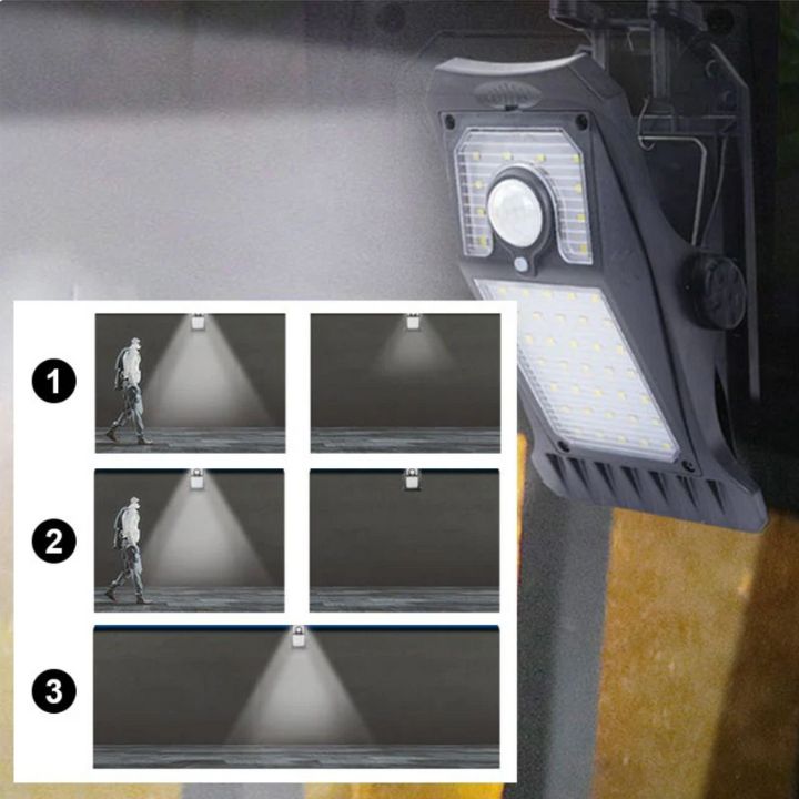 Groß Solar-LED-Außenlampe – Mit Clip & Bewegungsmelder Mivoza Deutschland