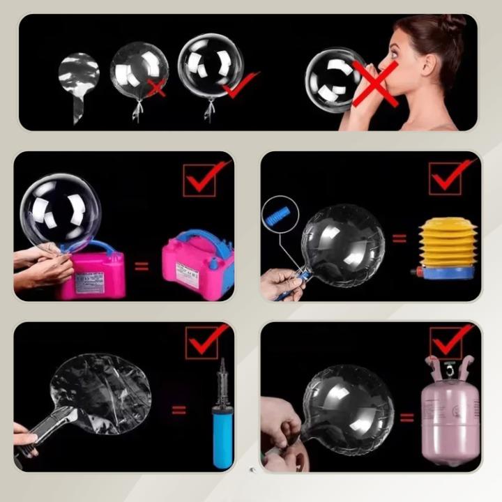 LED-Lichtballons - 10 Stück