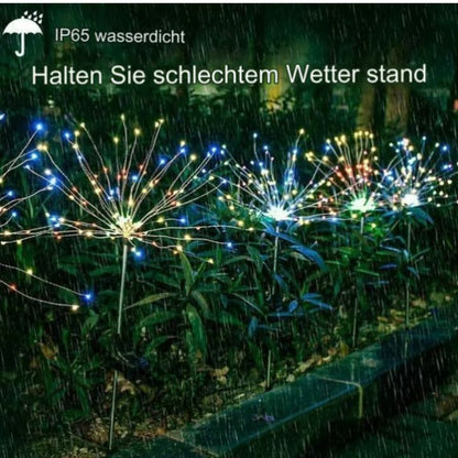 Wasserdichte Solar-Garten-Feuerwerkslampe - 90 LEDs