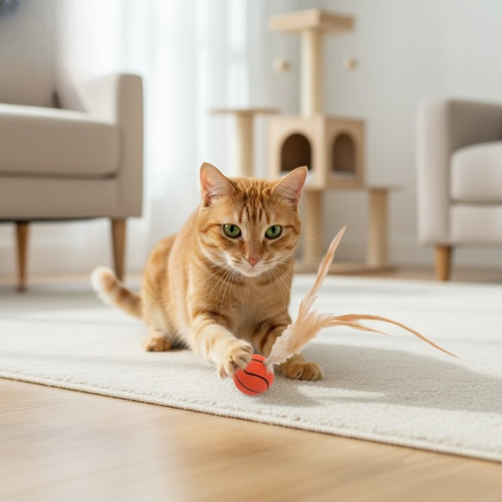 FeatherBounce Katzenspielzeug - 3er-Set