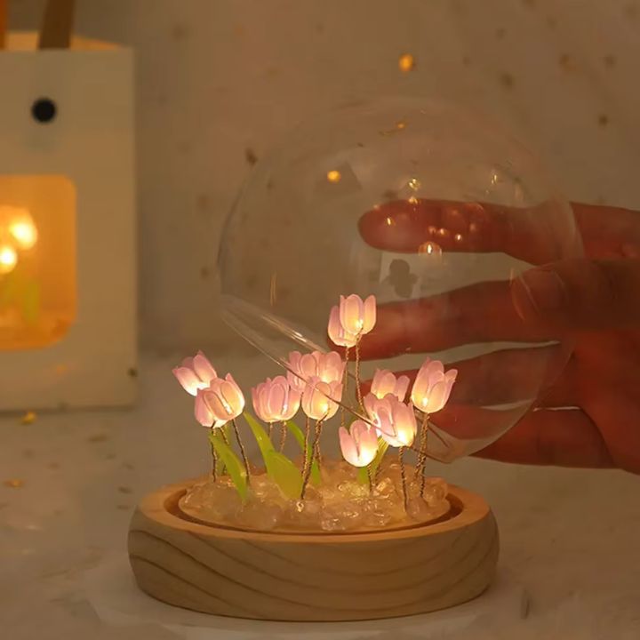 DIY Leuchtende tulpen-nachtlampe