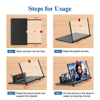 Faltbarer Handy Bildschirm-Vergrößerer – HD für Videos Mivoza Deutschland