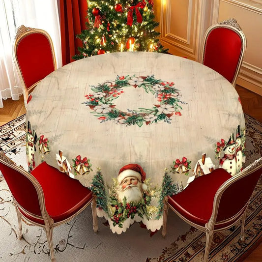 Weihnachts-Tischdecke — Strapazierfähig, pflegeleicht & farbecht