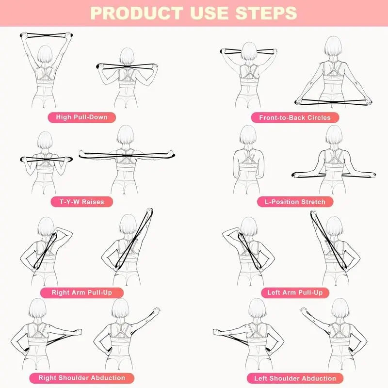 8-förmiges Widerstandsband – Stärkt Brust & korrigiert Ihre Körperhaltung Mivoza Deutschland