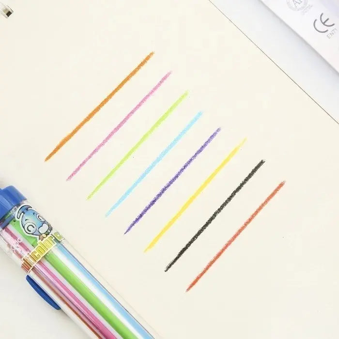 8-in-1 Buntstift für Kinder – Kompakt, sicher, vielseitig Mivoza Deutschland