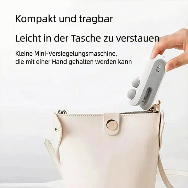 Tragbarer Beutelverschluss