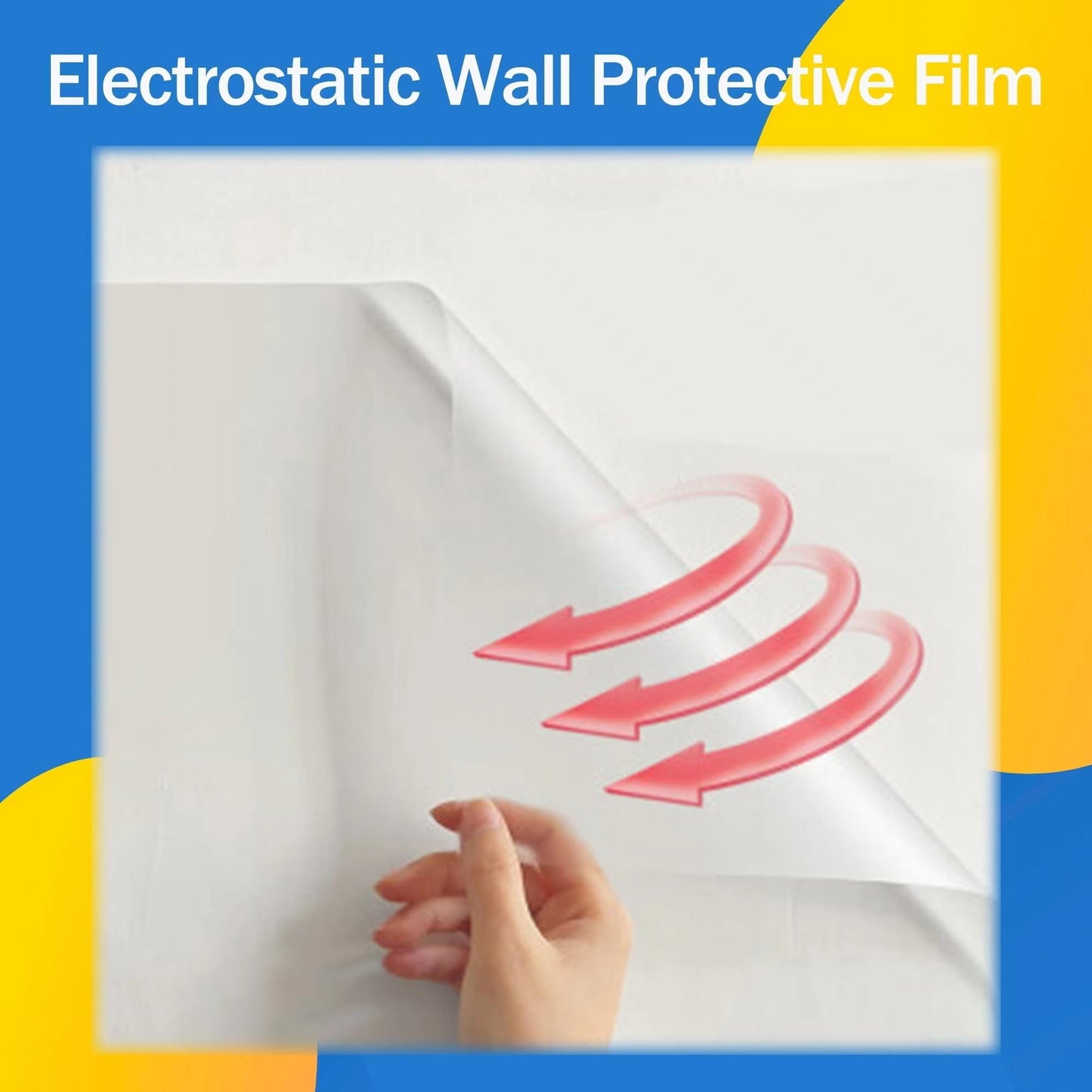 Elektrostatische Wandschutzfolie