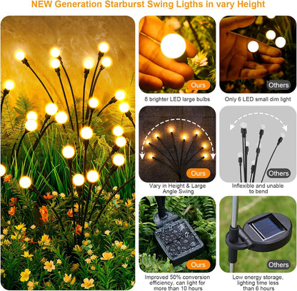 Solar-Gartenleuchten – Sanftes, Schwingendes Licht für Magische Nächte Mivoza Deutschland