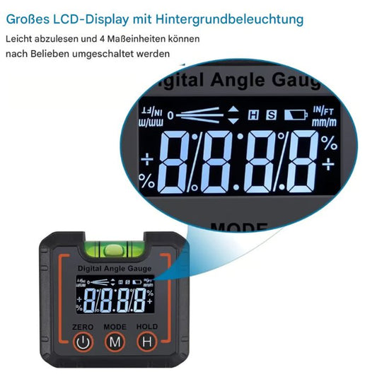 Digitaler Winkelmesser 0-360° – Präzise & mit Magnetfuß Mivoza Deutschland