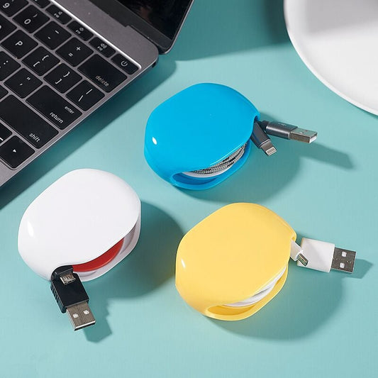 1+1 GRATIS | Automatischer Kabelaufroller – Einziehbarer Organizer für USB & Kopfhörerkabel Mivoza Deutschland