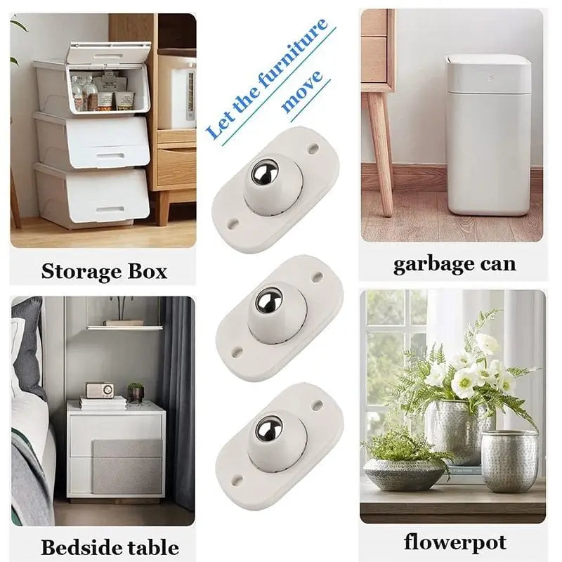 8er-Set Selbstklebende 360° Minirollen für Aufbewahrung & Möbel Mivoza Deutschland