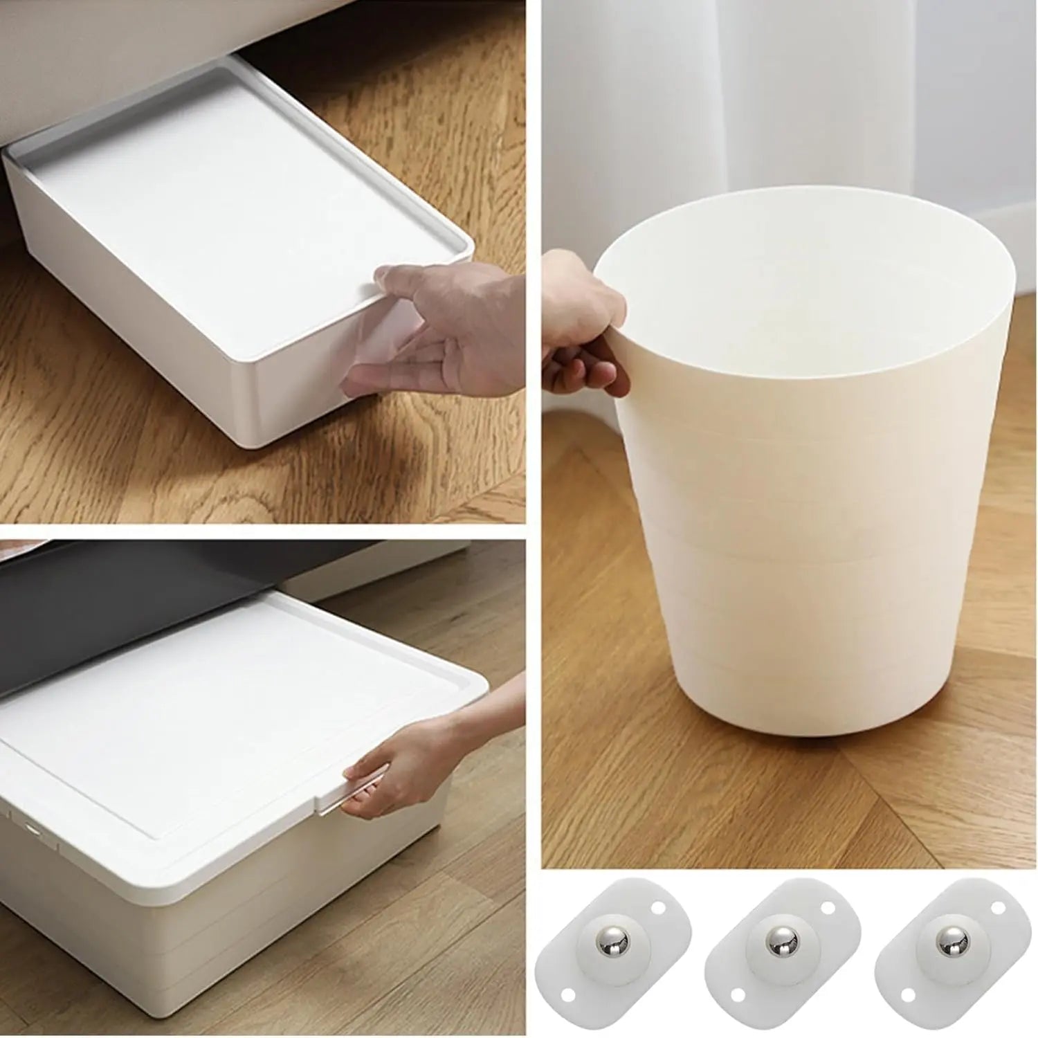 8er-Set Selbstklebende 360° Minirollen für Aufbewahrung & Möbel Mivoza Deutschland