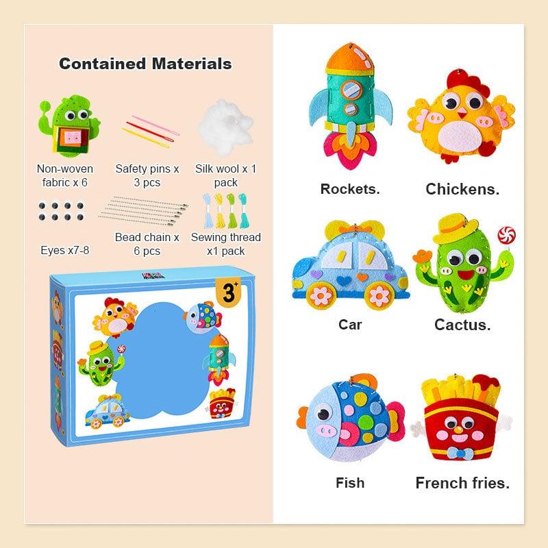 DIY-Nähset für Kinder – Kreatives Basteln mit süßen Tiermotiven Mivoza Deutschland