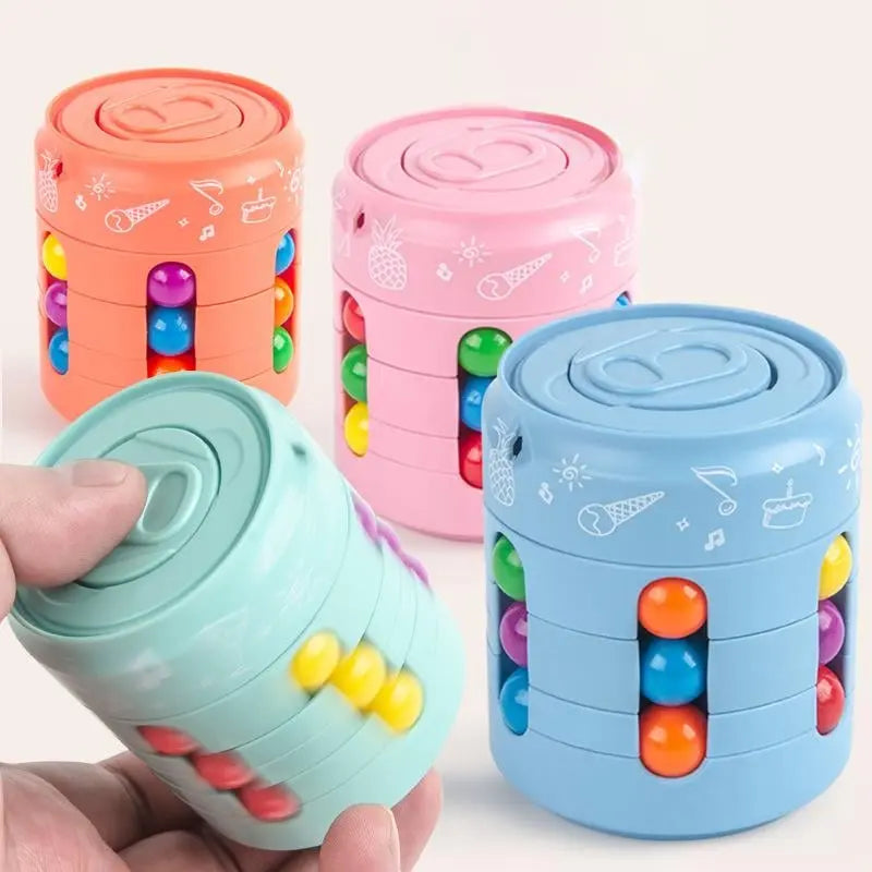 Mehrschichtiger Fidget-Würfel – Stressabbau-Spielzeug mit bunten Rollern Mivoza Deutschland