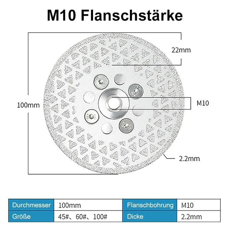 Galvanisierte Diamantscheibe zum Schneiden von Stein-Kanten Mivoza Deutschland