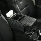 Auto-Armlehnenauflage aus Kunstleder mit Getränkehaltern & Ablage