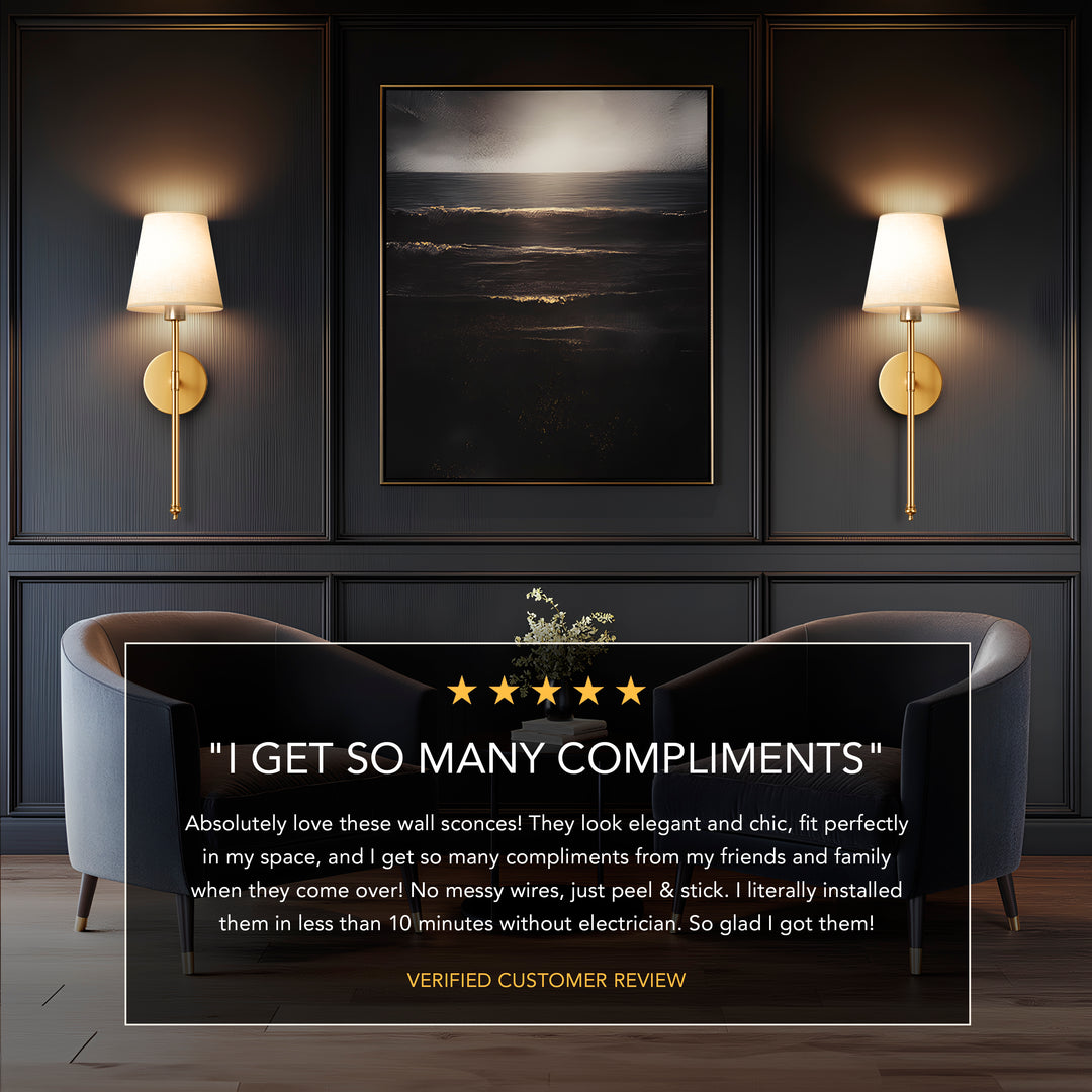 Kabellose Wandlampe mit Fernbedienung – Ohne Bohren